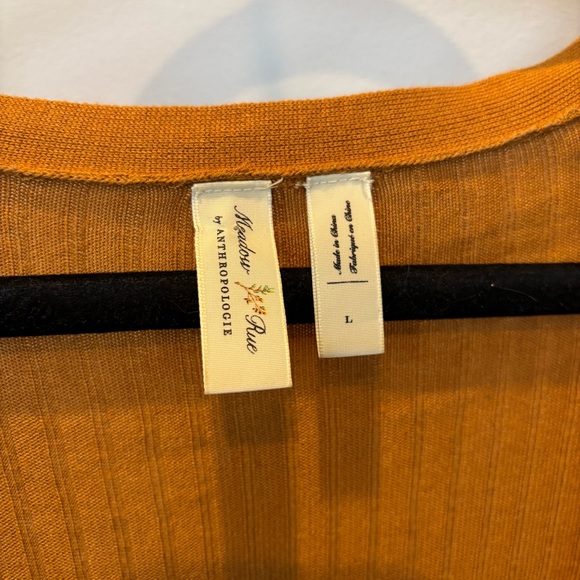 Meadow Rue Ribbed Duster Cardigan Size L - Picture 2 of 11